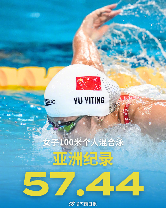 李冰洁400自创造亚洲纪录