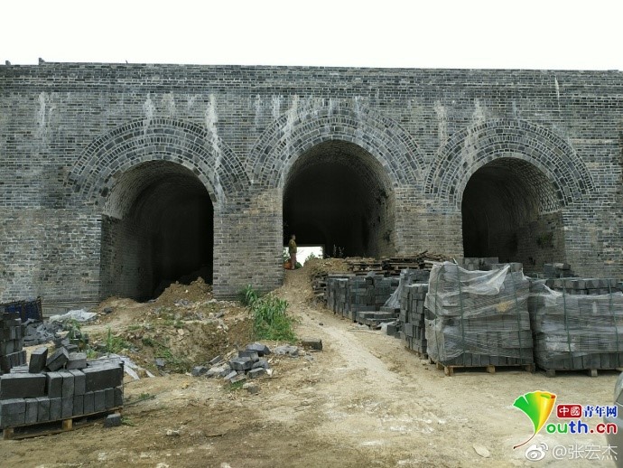 凤阳鼓楼坍塌楼宇部分系复建假古董