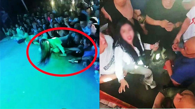 震惊！女子婚礼上唱歌竟遭男子咸猪手塞红包，现场视频曝光引众怒